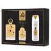 Tharwah Gold by Lattafa - 3pc Giftset