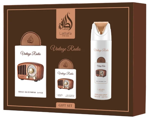 Giftset Vintage Radio - 3pc